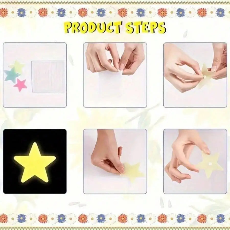 200 Piece Luminous Star Wall Sticker