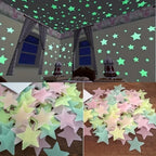 200 Piece Luminous Star Wall Sticker