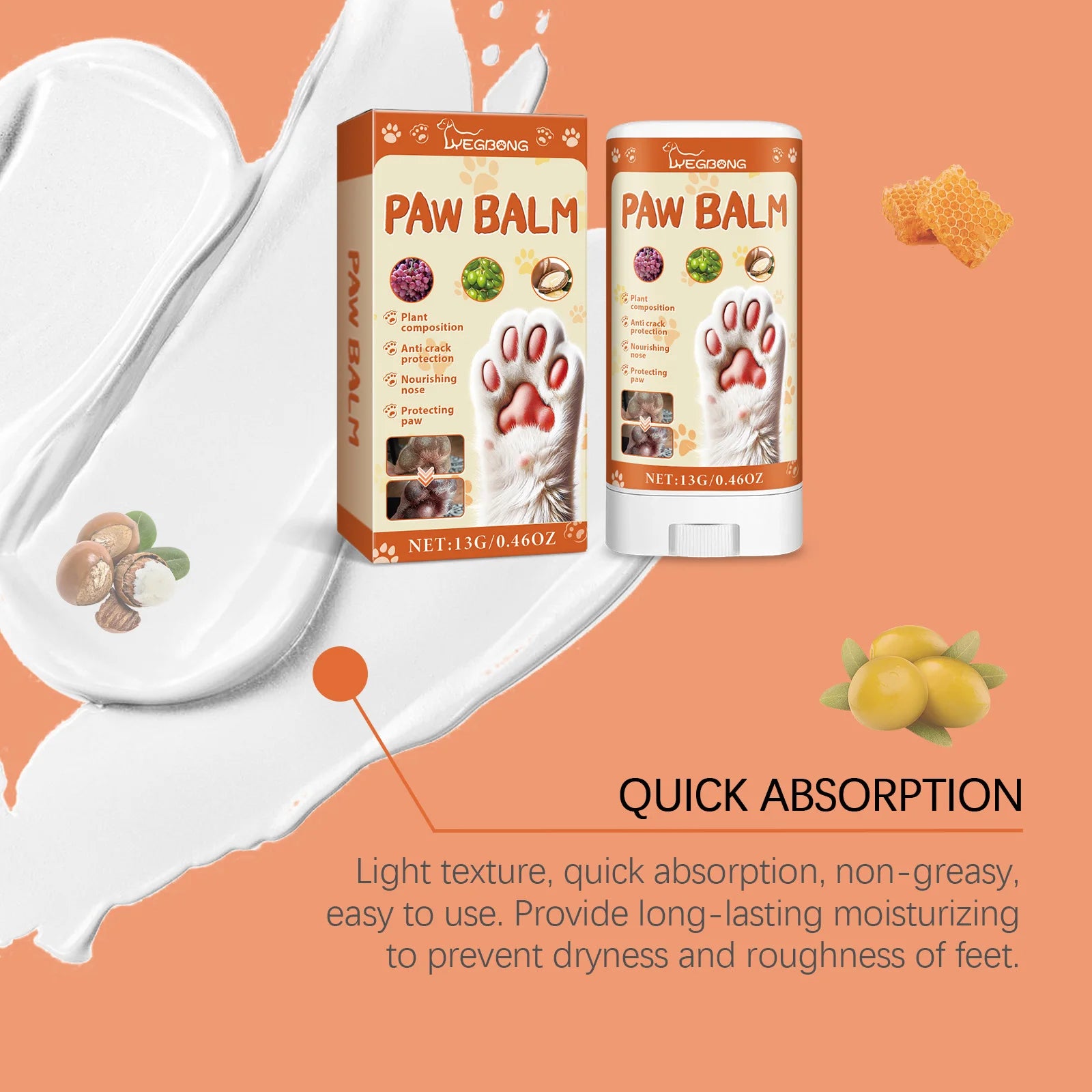 Anti-crack Paw Care Cream Moisturizing