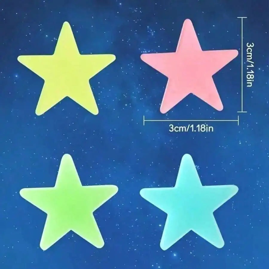 200 Piece Luminous Star Wall Sticker