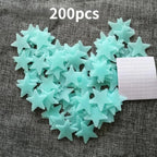 200 Piece Luminous Star Wall Sticker