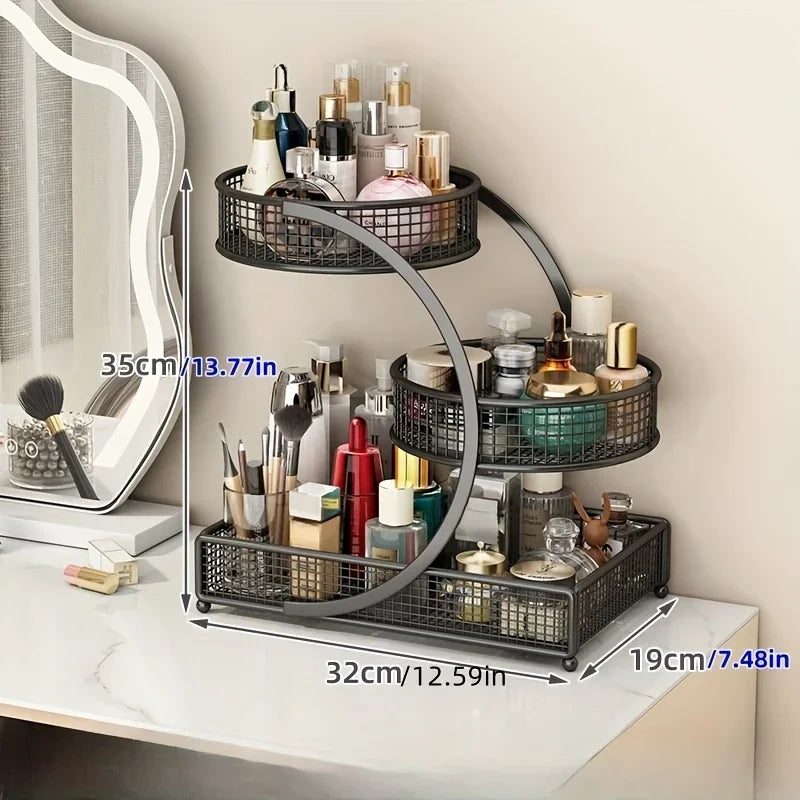 Storage Rack and Cosmetic Organizer