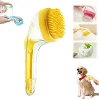 Pet Bath Brush 2 in 1 Pet Bath Brush with Built-in Shampoo Dispenser
