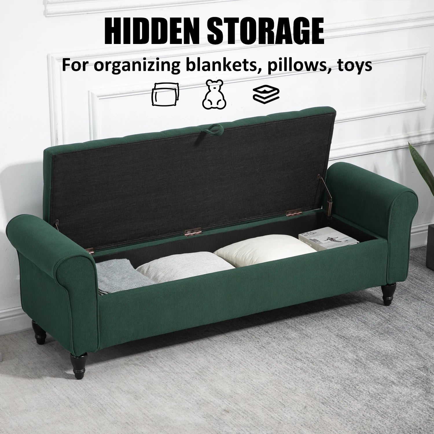 Upholstered Storage Bench