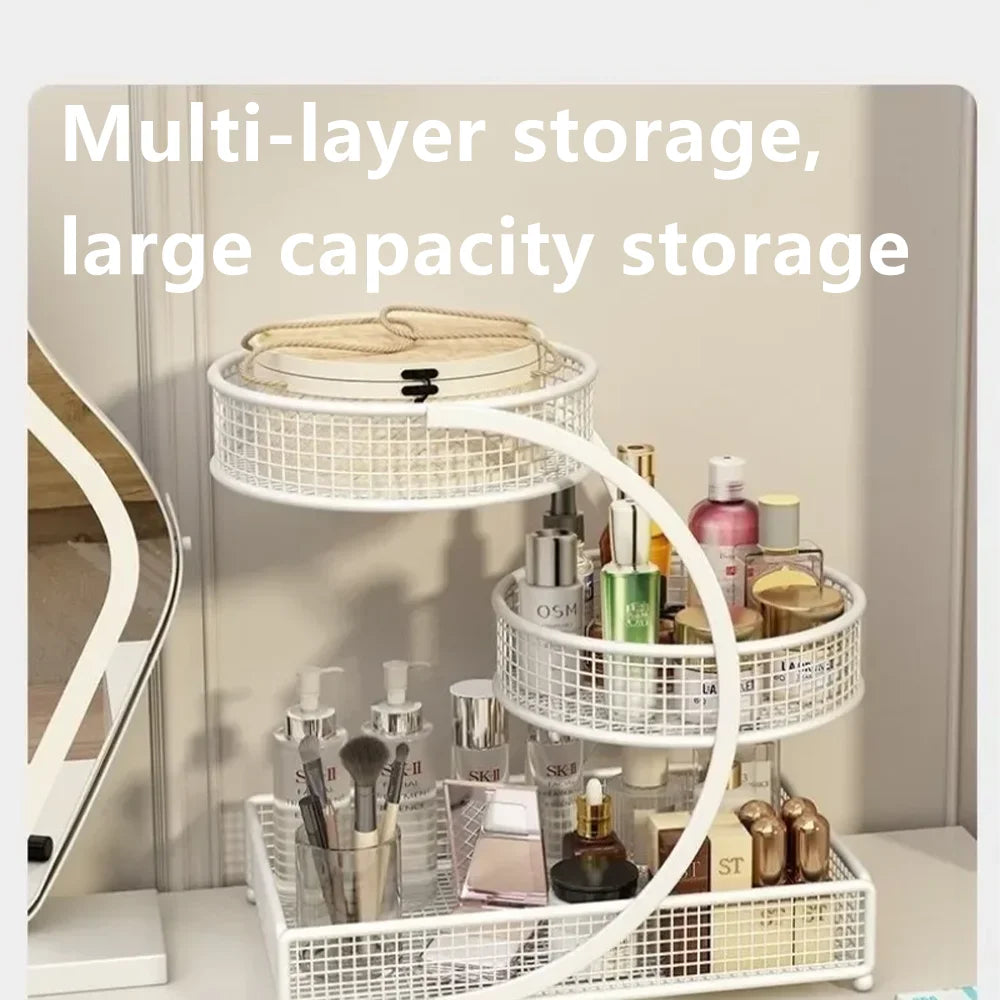 Storage Rack and Cosmetic Organizer