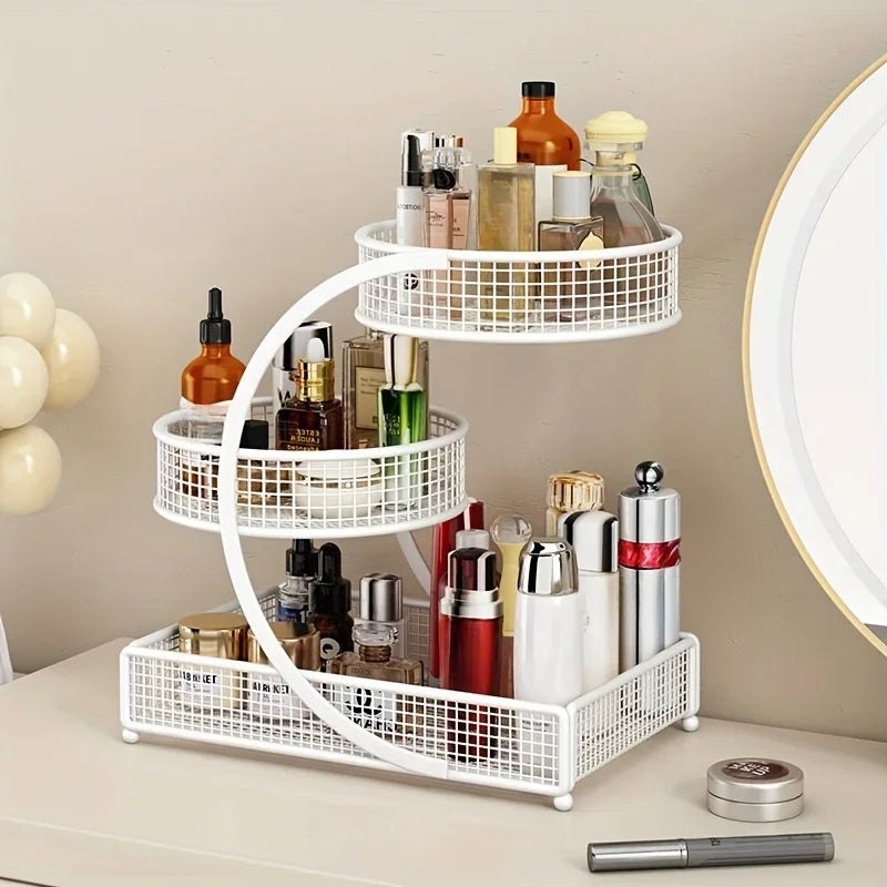 Storage Rack and Cosmetic Organizer