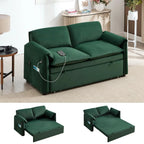 3 in 1 Convertible Sleeper Sofa Bed with Adjustable Backrest