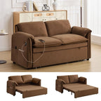 3 in 1 Convertible Sleeper Sofa Bed with Adjustable Backrest
