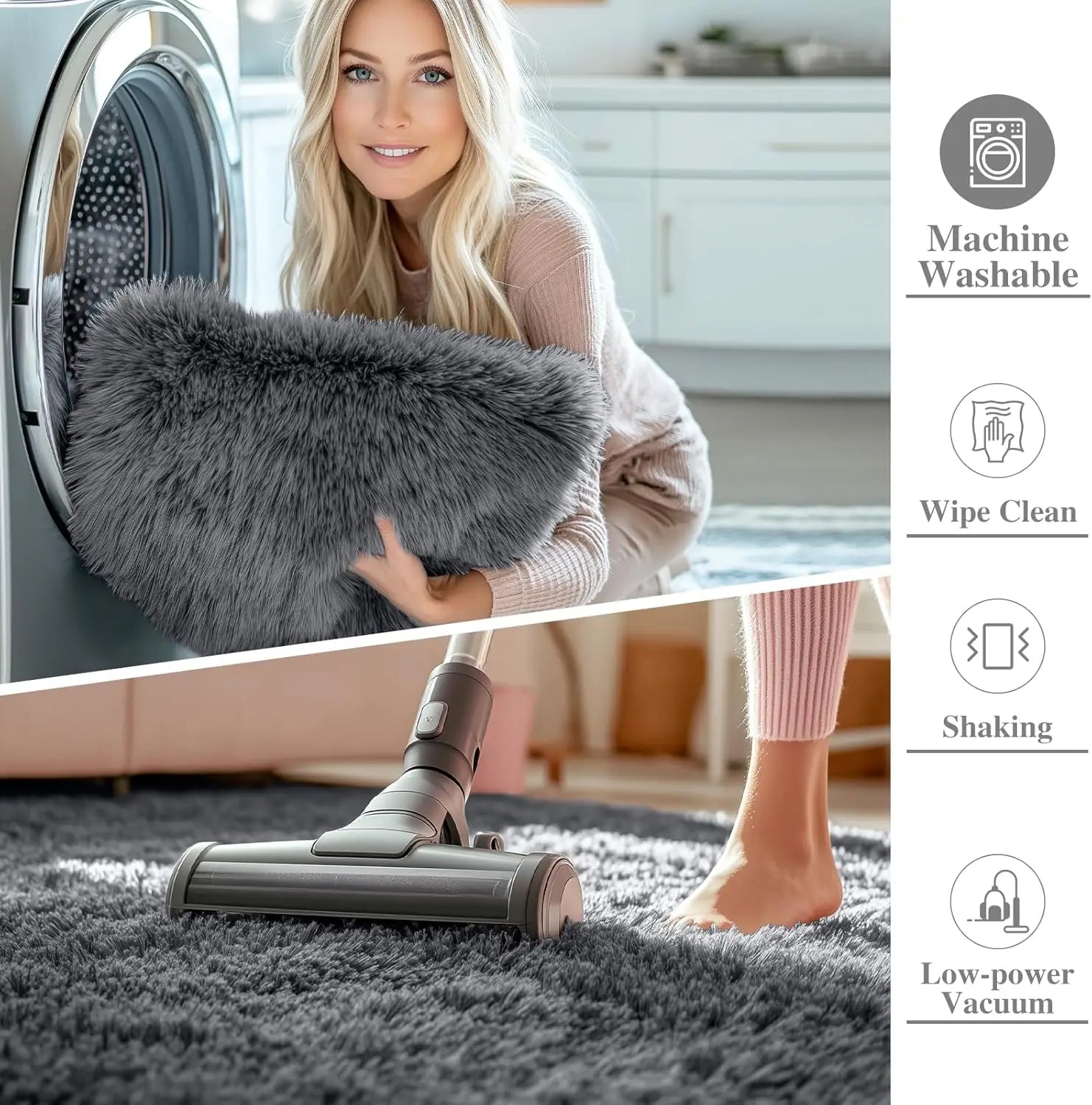 Washable Shaggy Area Rug