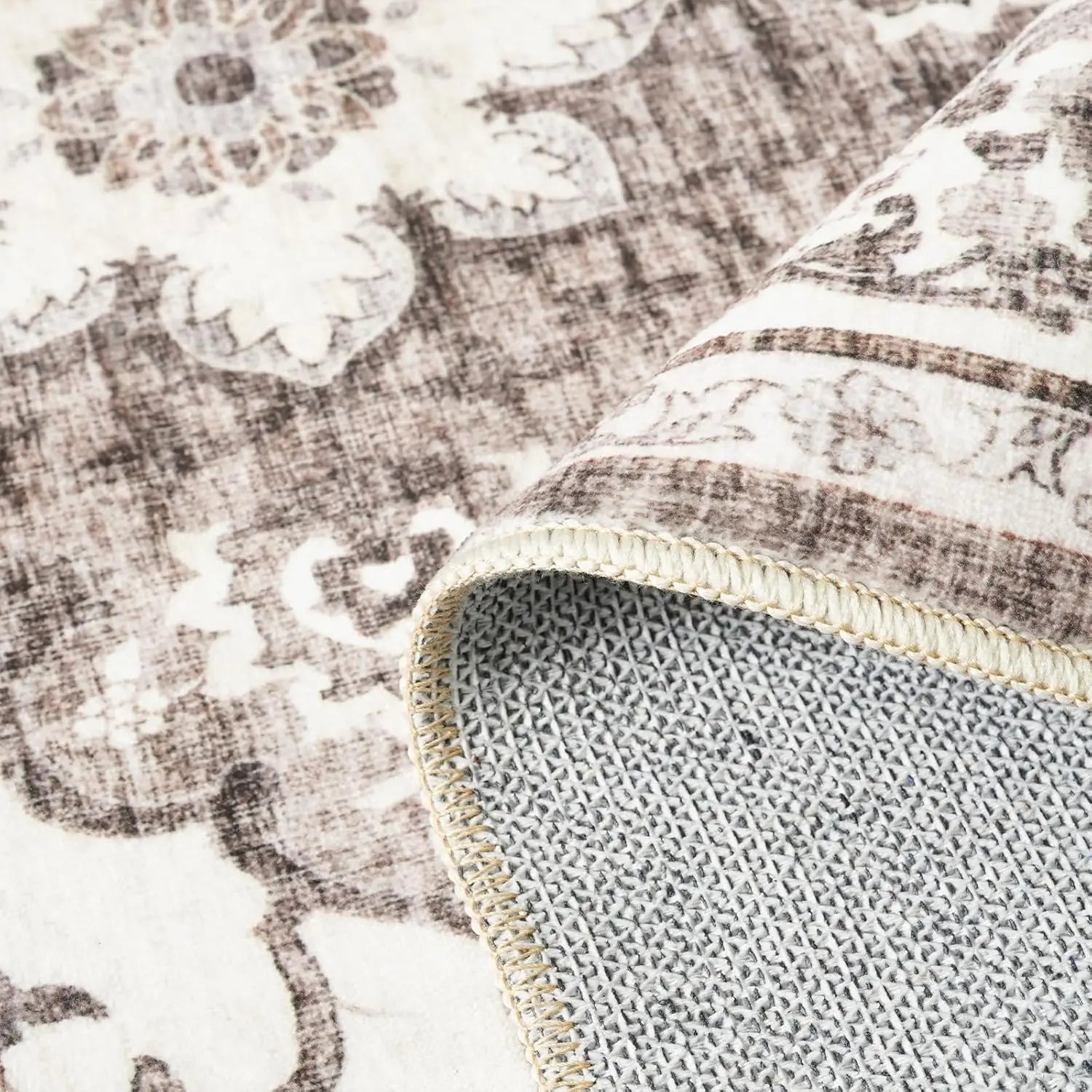 Waterproof Floral Area Rug