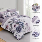 Floral Comforter Set Full Size 7 Piece