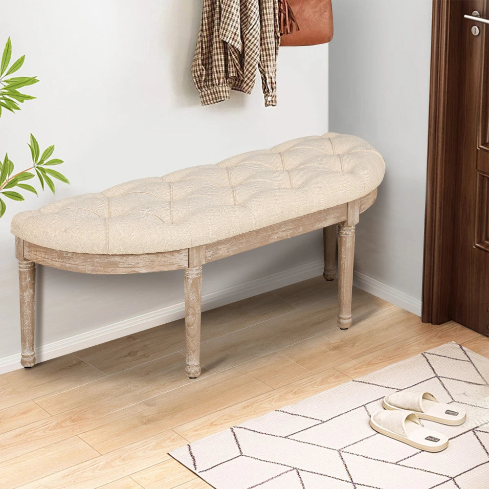 48" Halfmoon Entryway Bench