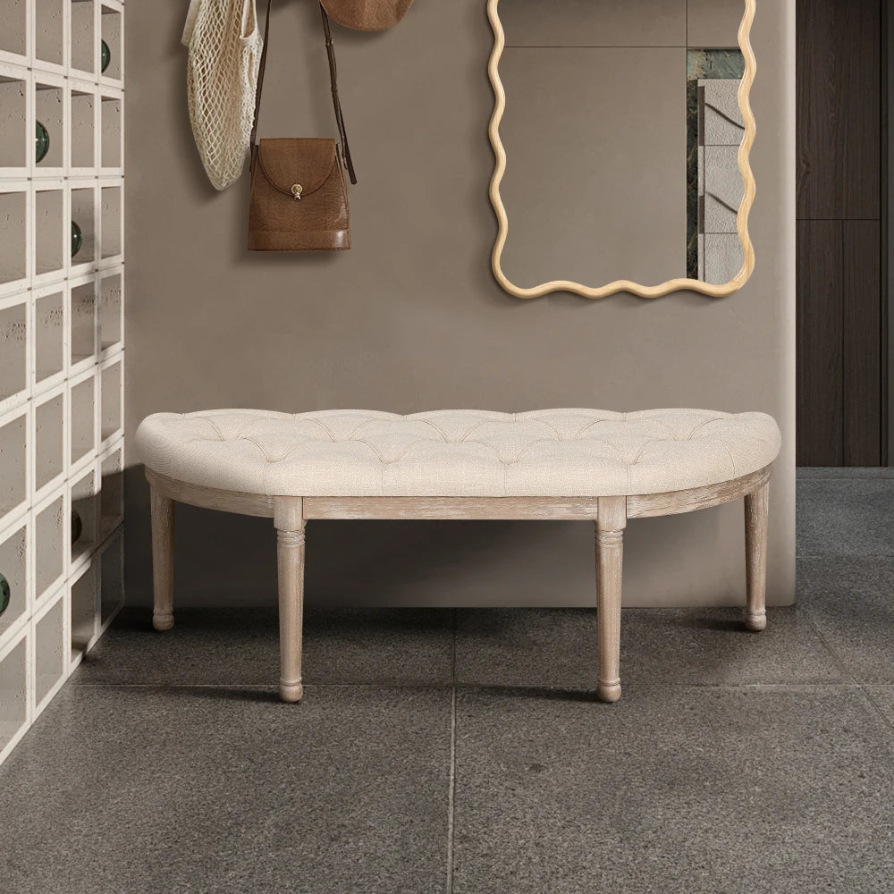 48" Halfmoon Entryway Bench