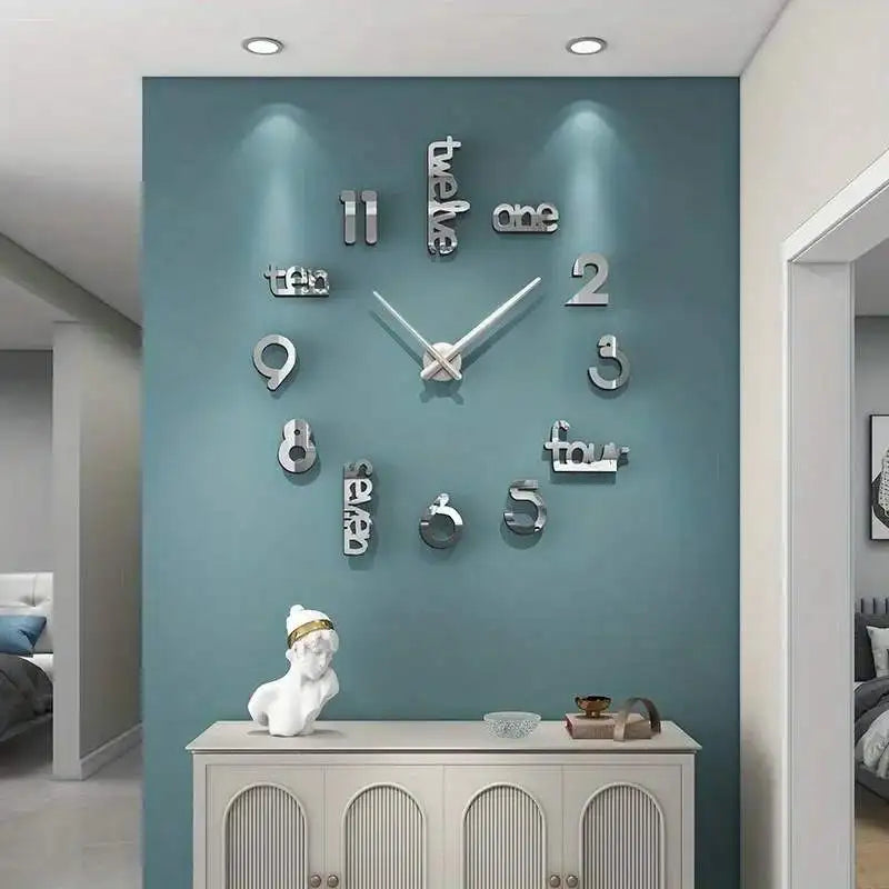 Frameless Large wall clock