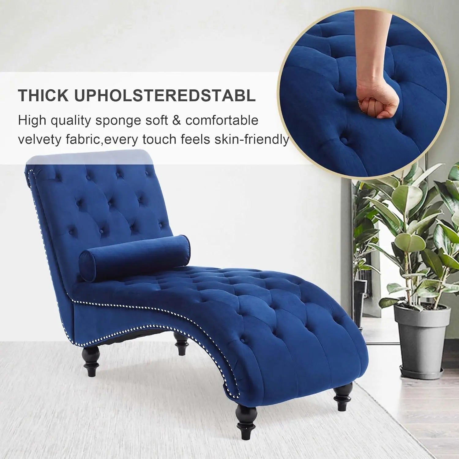 Velvet Chaise Lounge