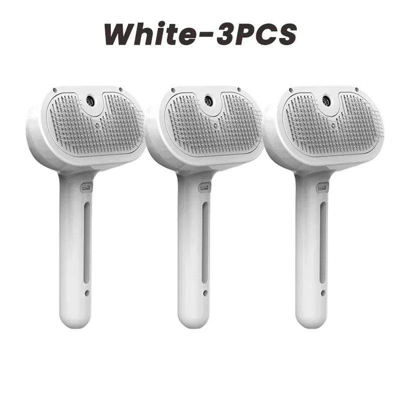 3 In 1 Pet Spray Grooming Comb, Steamy Floating One Click Hair Removal