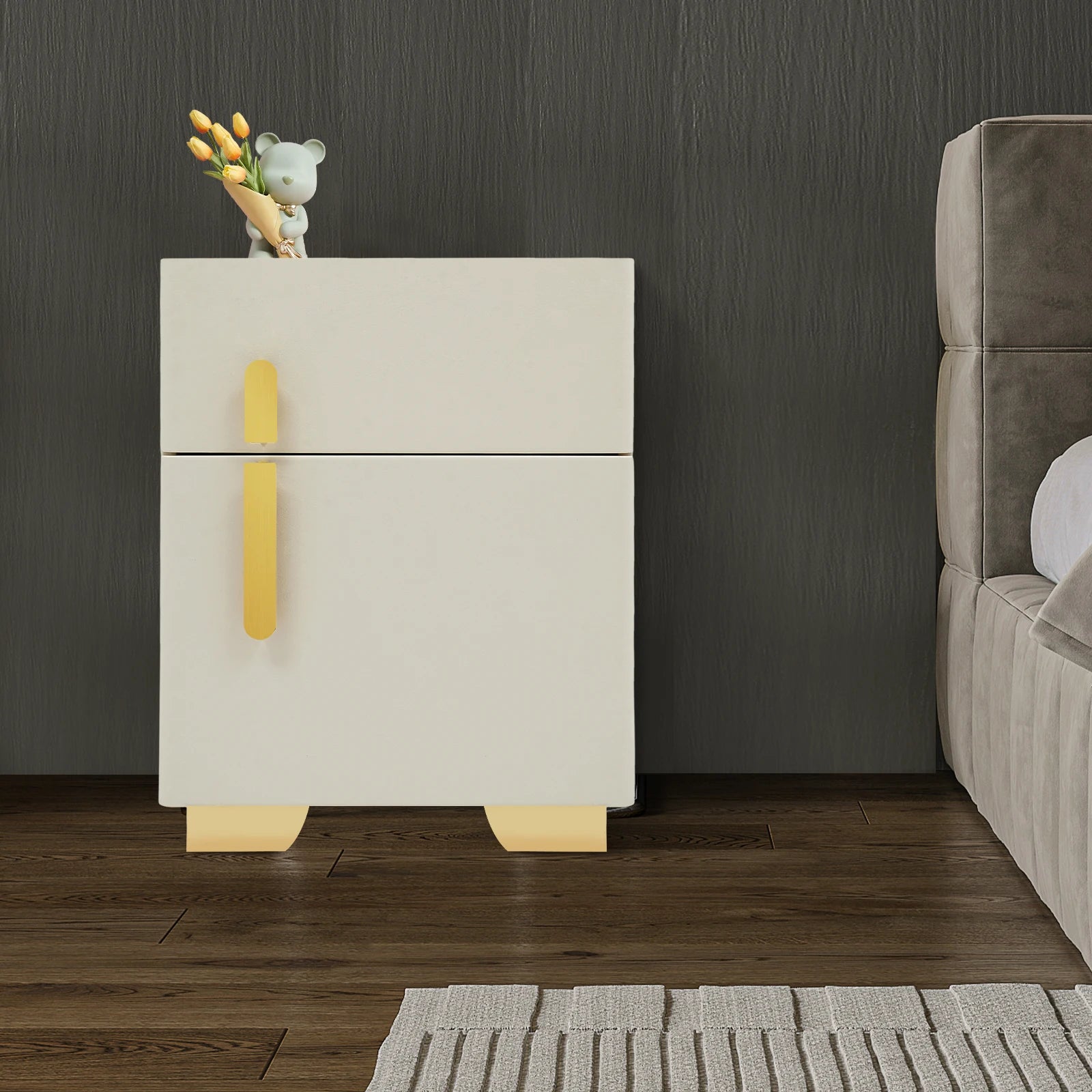 Smart Nightstand w/ Drawer & Safe