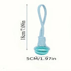Dog Treat Ball, Chew Resistant Rope Toy