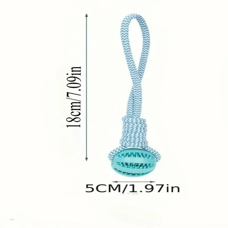Dog Treat Ball, Chew Resistant Rope Toy