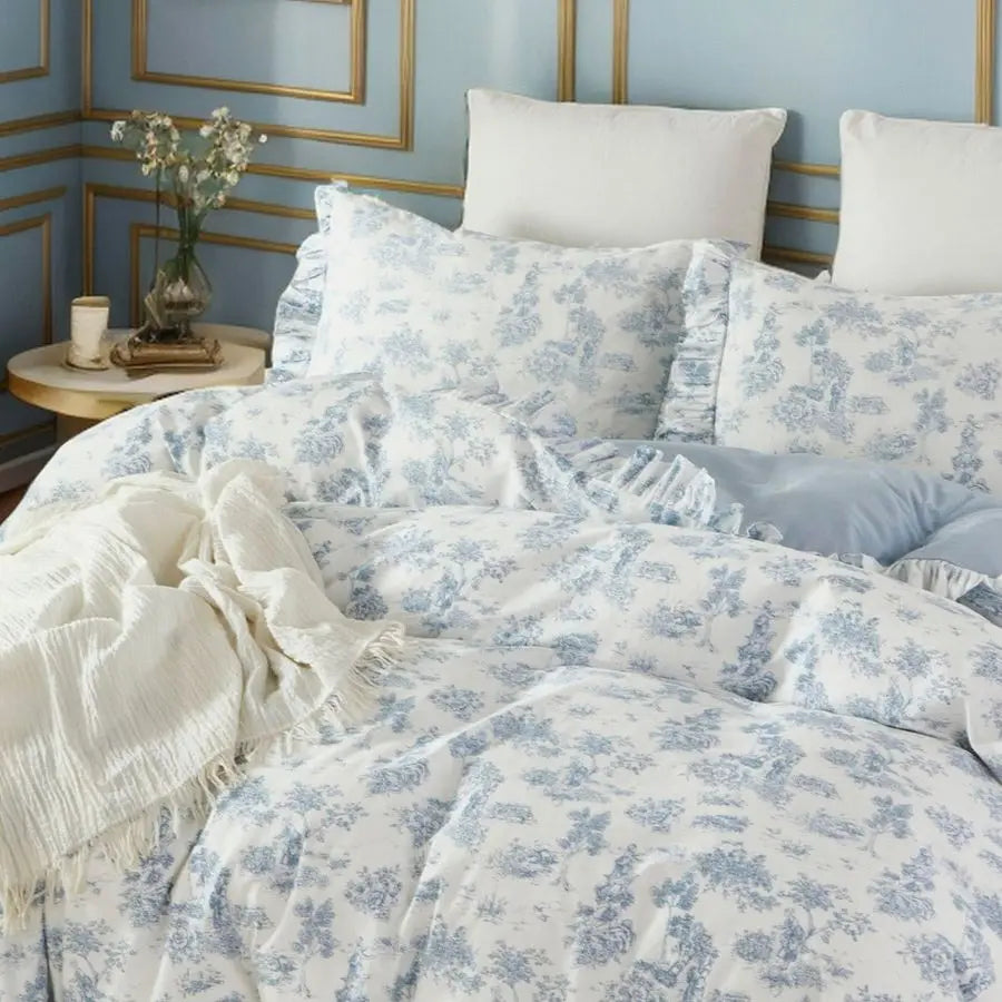 French Country Duvet Cover Set Full Size