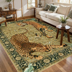 8x10 Tiger Print Rugs for Living Room
