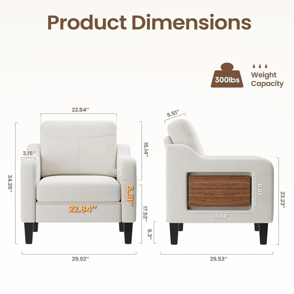 Chair with Foldable Side Table