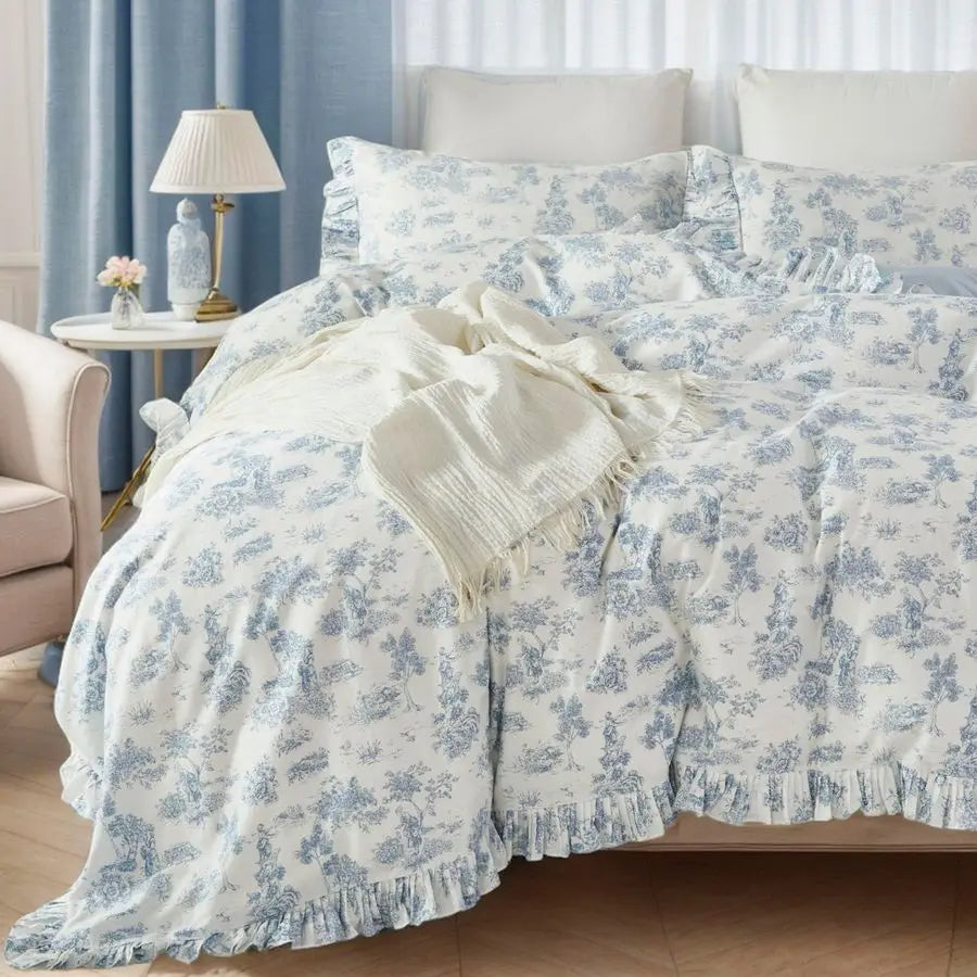 French Country Duvet Cover Set Full Size