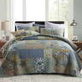 Quilt King Size Set, with 2 Pillow Shams