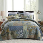 Quilt King Size Set, with 2 Pillow Shams