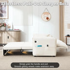 3 in 1 Convertible Sleeper Sofa Bed with Adjustable Backrest