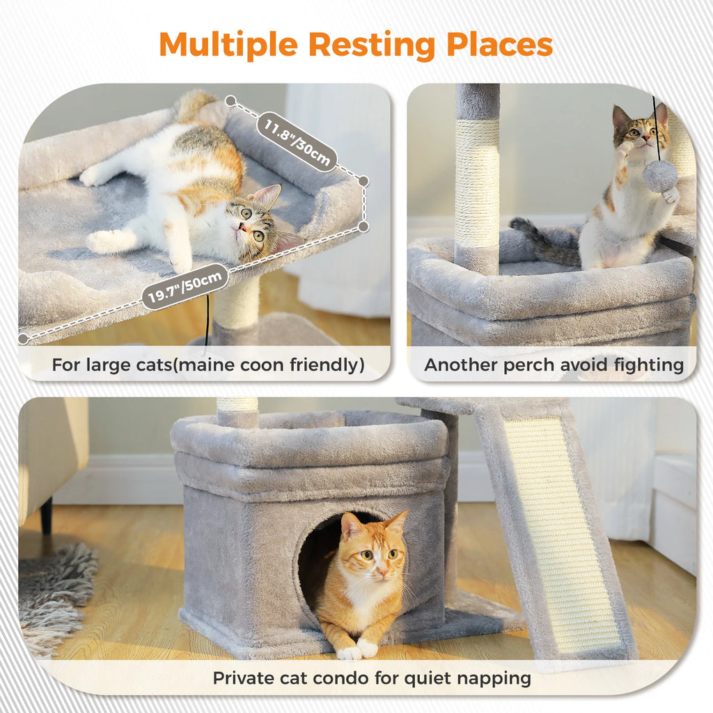Cat Tree Tower with Scratching Post