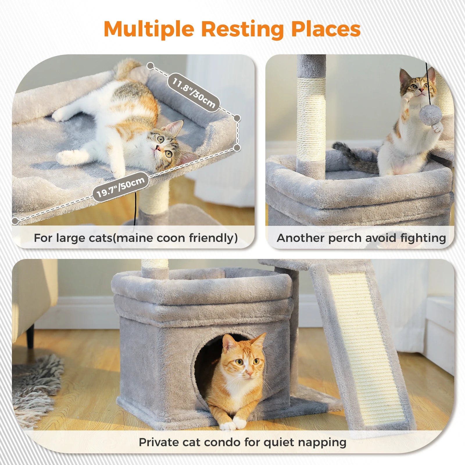 Cat Tree Tower with Scratching Post