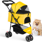 Pet Stroller For Small Puppy Dogs & Cats Travel
