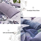 Floral Comforter Set Full Size 7 Piece