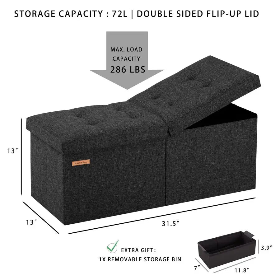 Bench/Storage with Flipping Lid