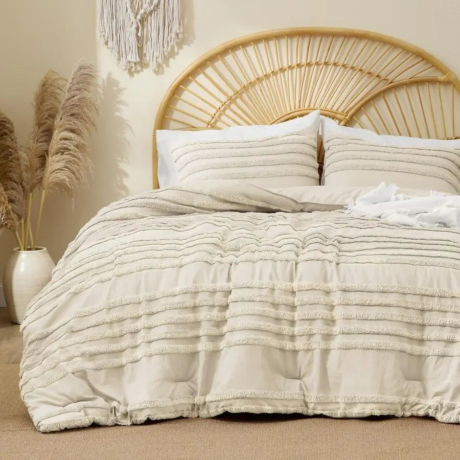 Vintage 3 Piece King Size Comforter Set