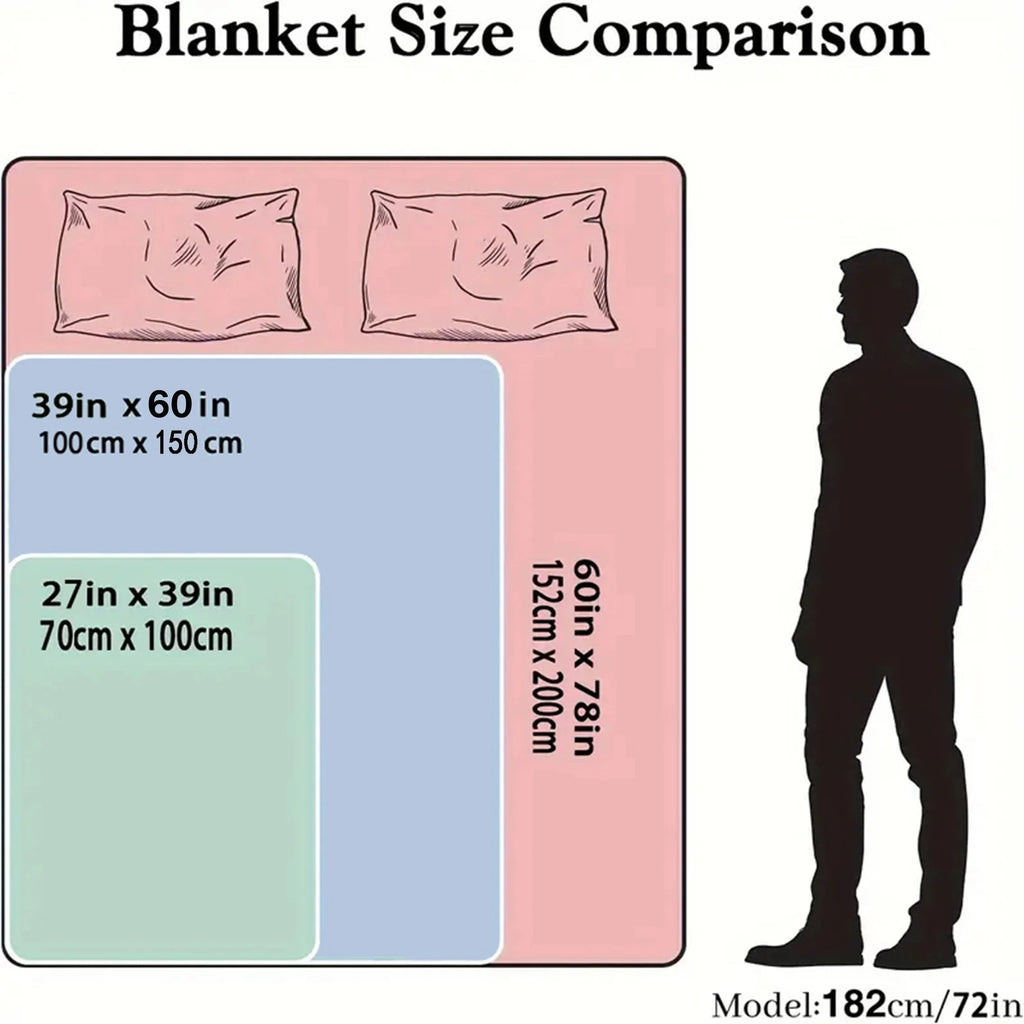 1pc Black Viking, Valhalla Soft Plush Blanket