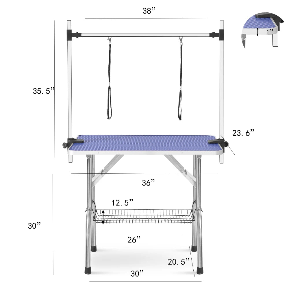 Foldable Pet Grooming Table for small/medium dogs