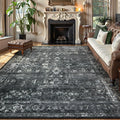 Boho Black Dining Room Rug
