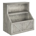 Bookshelf and Wooden Toy Storage Organizer