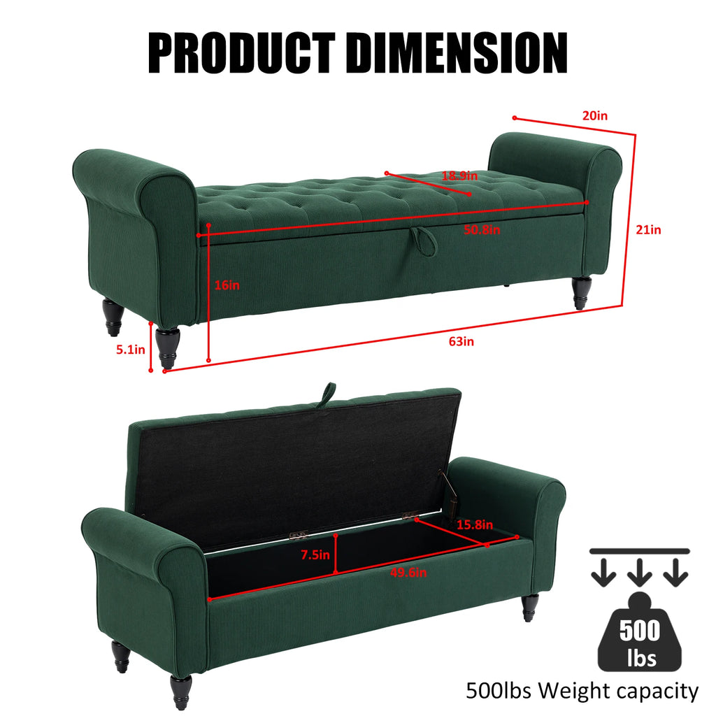Upholstered Storage Bench