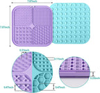 2-Pack Pet Lick Mat with Suction Cups