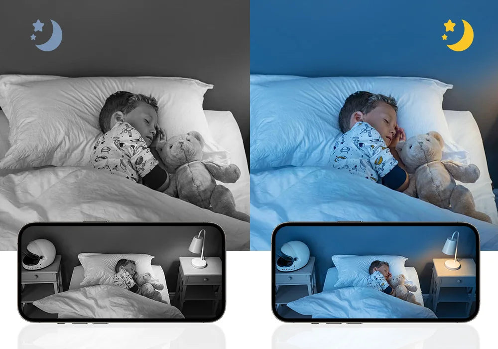 Indoor/Outdoor Security Cameras 2K HD Wireless Wi-Fi