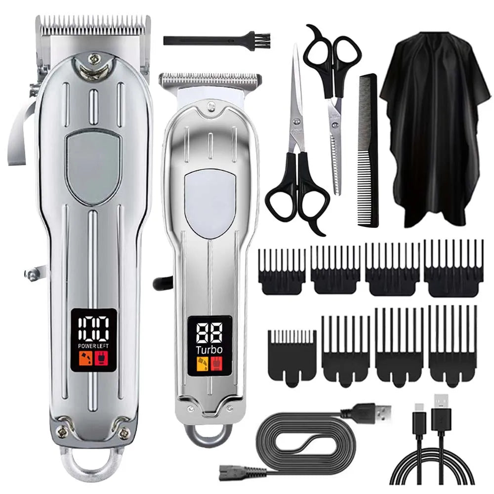 Hair Clippers Set for grooming hair, beards and pets