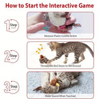 Touch-Activated Flapping Bird Cat Toy