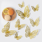 48pcs 3D Butterfly Wall Decor 4 Styles 3 Sizes
