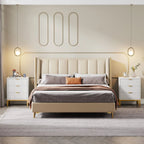 Modern Nightstand/ Bedside table with 3 Drawers