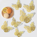 48pcs 3D Butterfly Wall Decor 4 Styles 3 Sizes