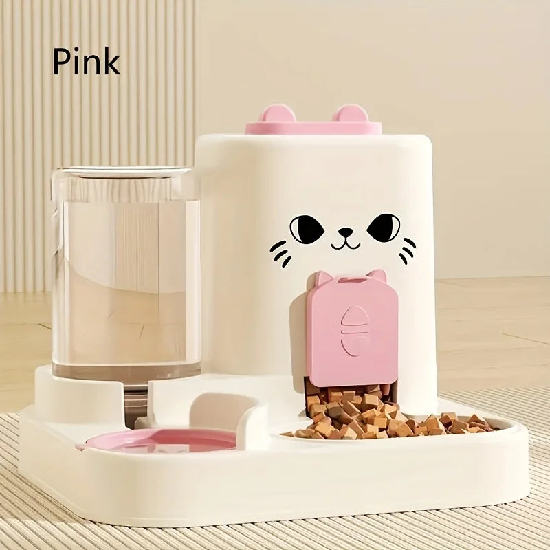 Pet large-capacity feeder integrated automatic water dispenser