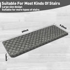 Carpet Stair Treads Set -Non-Slip, Skid Resistant, Washable, Reusable